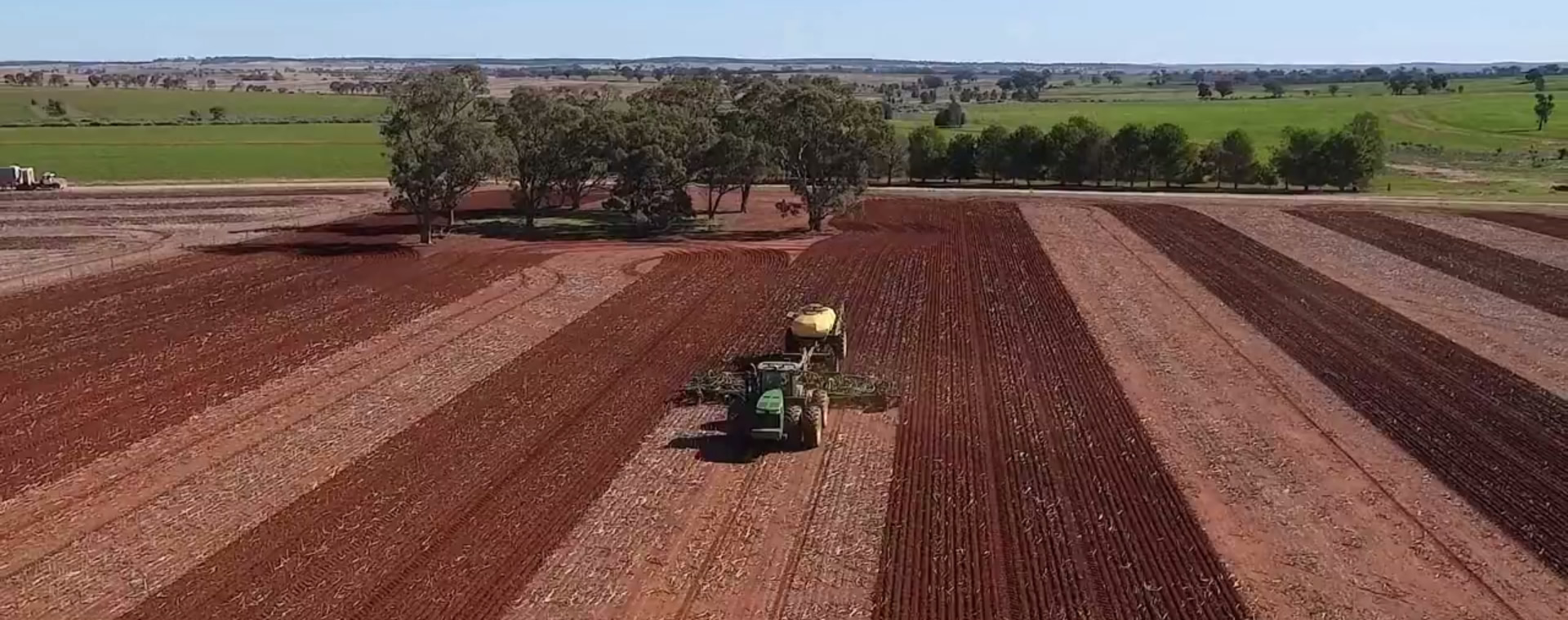 tractor working on farm